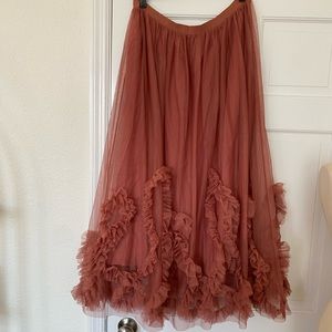 Anthropologie Tulle Skirt
